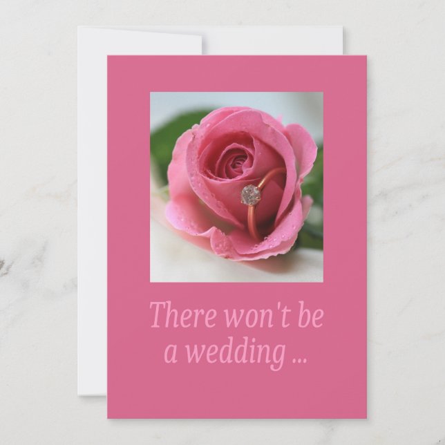 Anúncio de cancelamento de casamento (Frente)