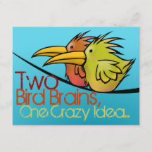 Anúncio de Casamento, 2 Pássaros no Fio, Divertido