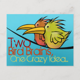 Anúncio de casamento, 2 Pássaros num fio, Engraçad