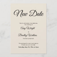 Anúncio de casamento adiado para nova data