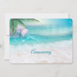 Anúncio de Casamento ÁGUAS OCEÂNICAS ESPUMANTES