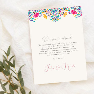 Anúncio de Casamento Arco-íris ao Estilo Festa Mex