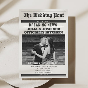 Anúncio de Casamento às Pressas em Jornais