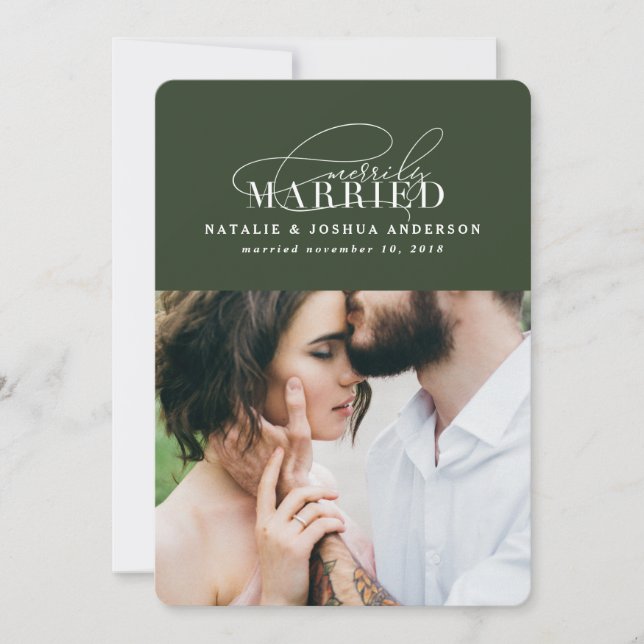 Anúncio de casamento casado (Frente)