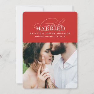 Anúncio de casamento casado