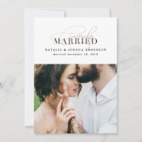 Anúncio de casamento casado