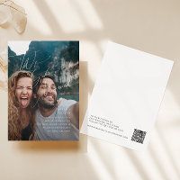 Anúncio de Casamento com Foto de Fuga Romântica em