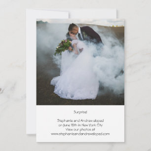 Anúncio de Casamento com Foto Personalizada para F