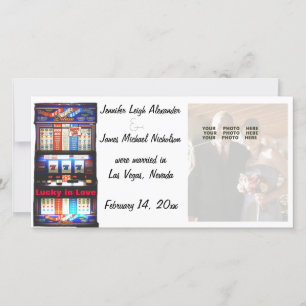 Anúncio de casamento da Lucky in Love Las Vegas