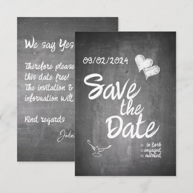 Anúncio de casamento da Tipografia do Quadro (Frente/Verso)