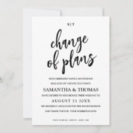 Anúncio De Casamento De Alteração Simples De Data