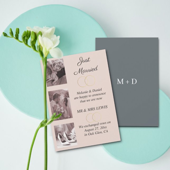 Anúncio de Casamento de Anéis Minimalistas (Criador carregado)