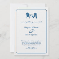 Anúncio de Casamento de Cadeiras Adirondack
