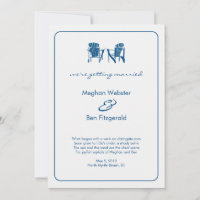Anúncio de Casamento de Cadeiras Adirondack