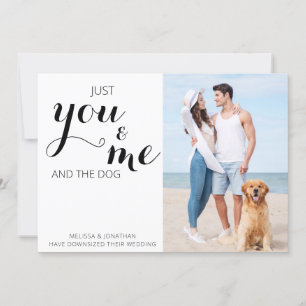 Anúncio de casamento de cães de mudança de planos