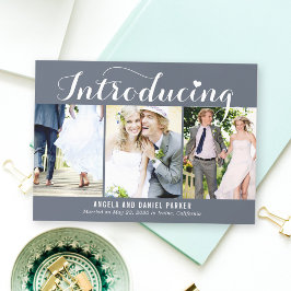 Anúncio de casamento de cor EDITABLE Introdução