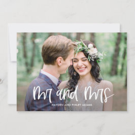 Anúncio de casamento de cores editáveis com letra 