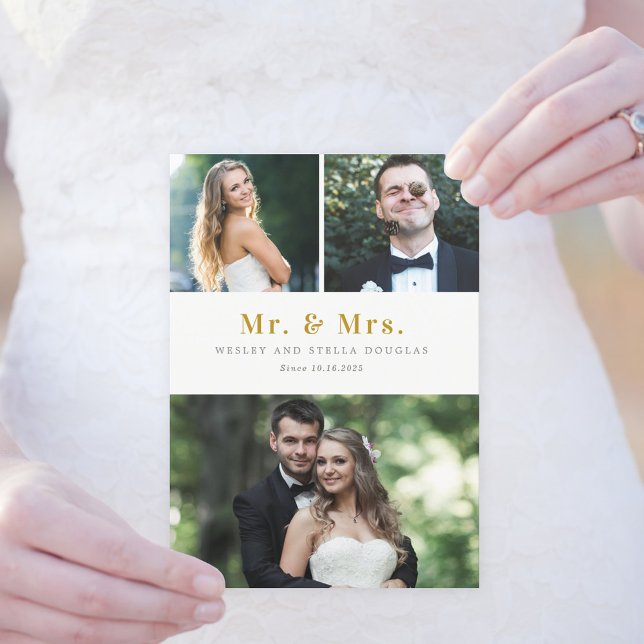 Anúncio de casamento de cores editáveis de colagem (Criador carregado)