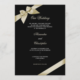 Anúncio de casamento de Cream Ribbon 2