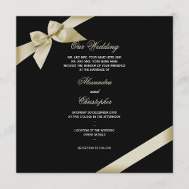 Anúncio de casamento de Cream Ribbon 2