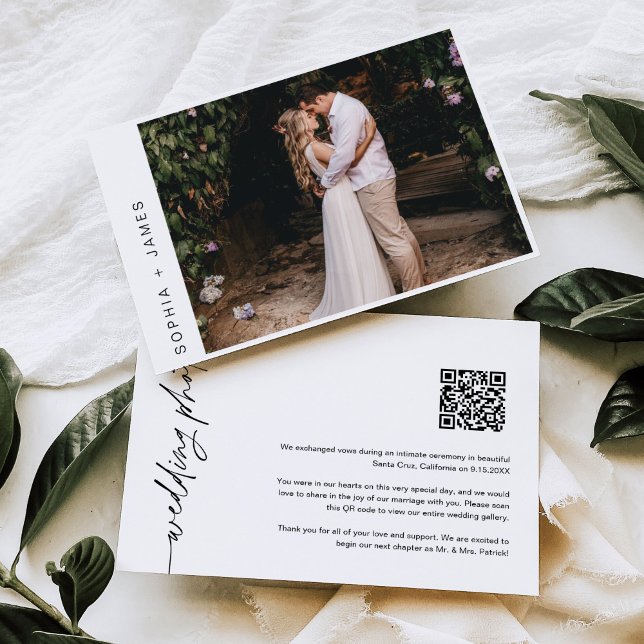 Anúncio de Casamento de Elopemento Mínimo EVERLEIG (Criador carregado)