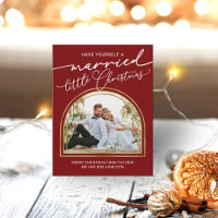 Anúncio de casamento de feriado no Arch Script Chi