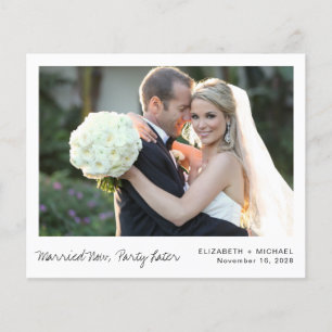 Anúncio de Casamento de Foto de Elopemento de Orça