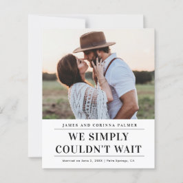 Anúncio de casamento de foto de orçamento