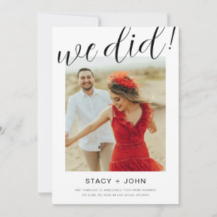 Anúncio de casamento de fotos