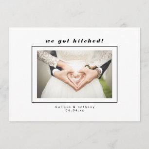 Anúncio de casamento de fotos de quadro editável m