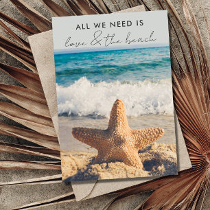 Anúncio de Casamento de Fuga para a Praia com Amor