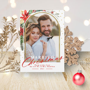 Anúncio de casamento de Natal Casamento de Férias