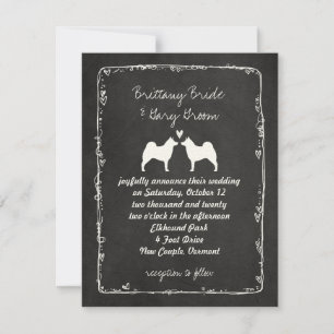 Anúncio de Casamento de Norwegian Elkhounds