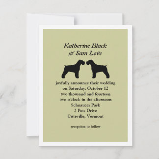 Anúncio de Casamento dos Schnauzers