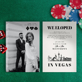 Anúncio de Casamento em Las Vegas Elegante e Diver