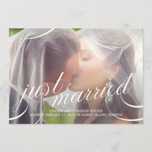 Anúncio de casamento escritural - Branco