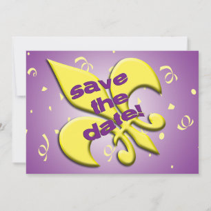Anúncio de Casamento Fleur de Lys Salve a Data