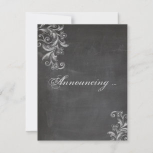 Anúncio de Casamento Floral de Lousa