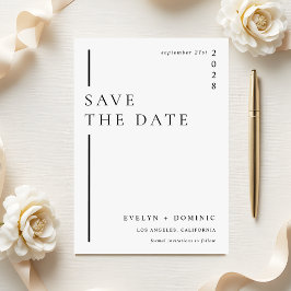 Anúncio de Casamento Formal Minimalista Moderno
