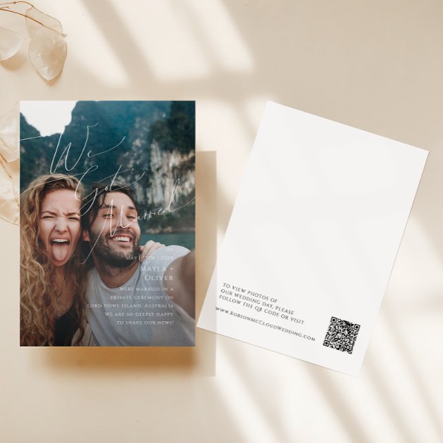 Anúncio de Casamento Fotográfico com Letra Fantasi (Criador carregado)