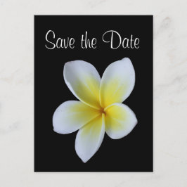 Anúncio de casamento Frangipani salve a data