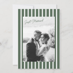 Anúncio de Casamento Furtivo Cabana Préppy com Lis