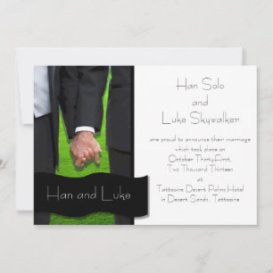 Anúncio de Casamento Gay com Dois Noivos