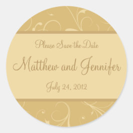 Anúncio de casamento Guardar o adesivo de data