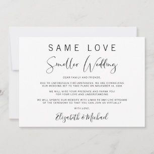 Anúncio de Casamento Menor Elegante e Moderno