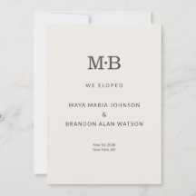 Anúncio de Casamento Minimalista Moderno