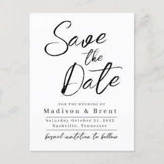 Anúncio de casamento minimalista simples sem foto