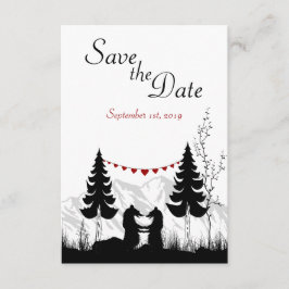 Anúncio de Casamento Mountain Bears Save the Date