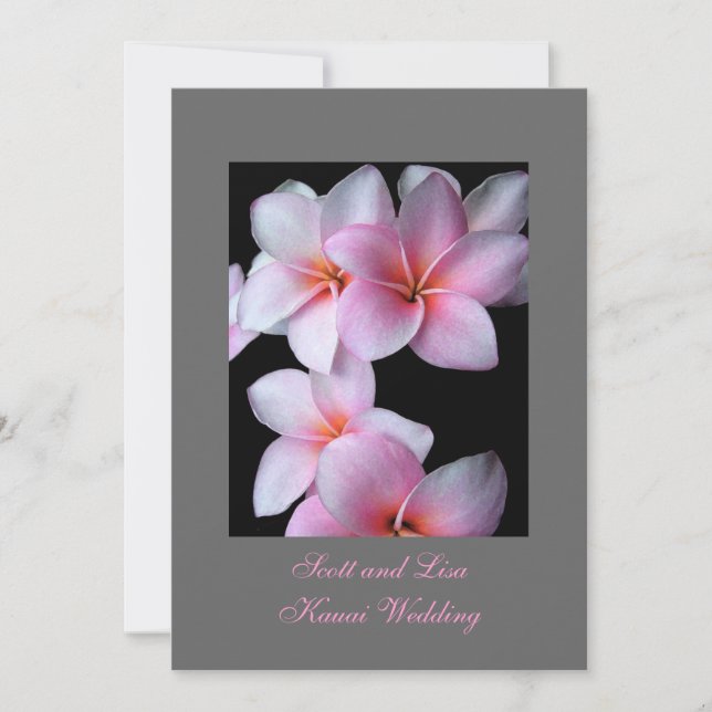 Anúncio de casamento no Havaí (Frente)
