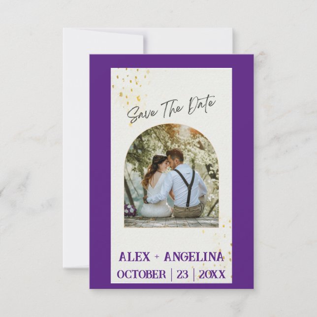 Anúncio de Casamento Personalizado com Seu Estilo  (Frente)